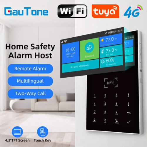 Home Anti-Theft Alarm System Wireless WIFI & 4G Connection APP Remote Monitoring