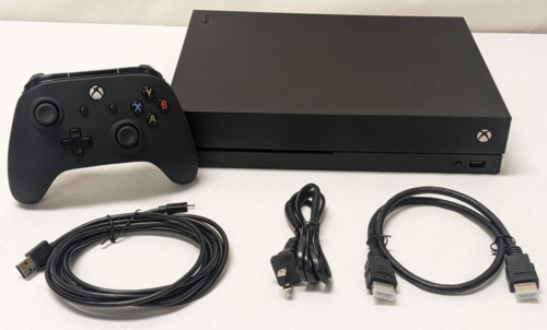 Microsoft XBox One X 1TB Console Video Game System Bundle 4K Ultra HD Black ONEX