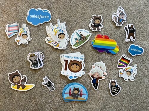 NEW Salesforce – Set of 15 Stickers (PRIDE, Astro, SF Ohana Floor, BIPOC)