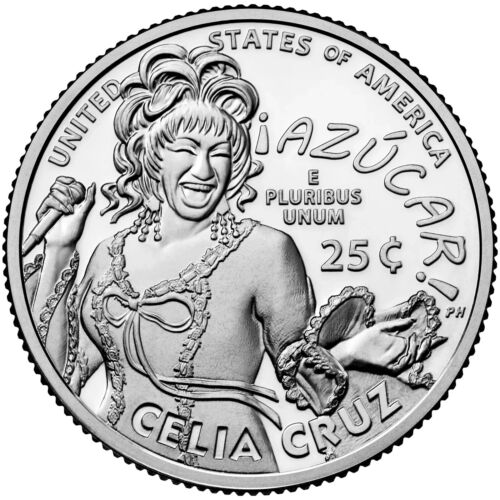 2024-P American Women Quarter CELIA CRUZ -Ready To Ship Now!!