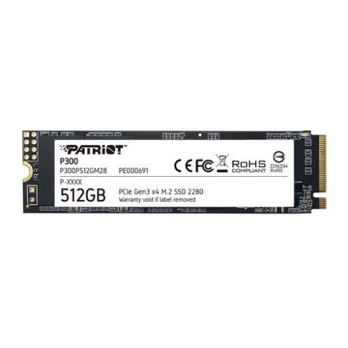 Patriot P300 512GB SSD 2280 M.2 PCIe Gen3 x4 NVMe 1.3 Internal SSD For PC/Laptop