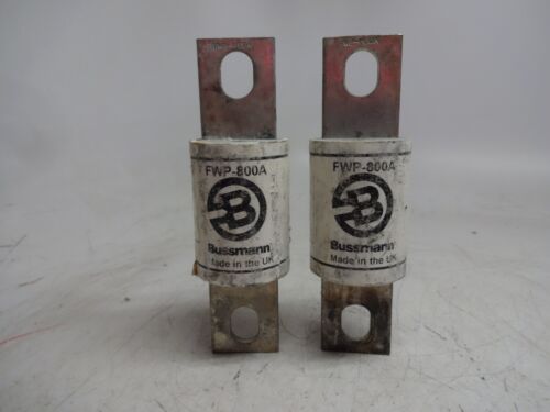 Lot of 2 Bussmann FWP-800A Semiconductor Fuse 800AMP 700VAC FWP800A