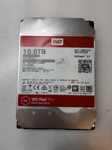 Western Digital RED NAS 10TB WD101KFBX 3.5″ Hard Drive | READ DESCRIPTION