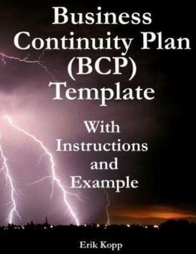 Business Continuity Plan (Bcp) Template With Instructions And Example