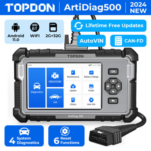 OBD2 Scanner TOPDON AD500 Car Check Engine/ABS/SRS/Transmission Code Reader