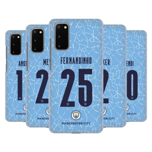 MAN CITY FC 2020/21 PLAYERS HOME KIT GROUP 2 HARD BACK CASE FOR SAMSUNG PHONES 1