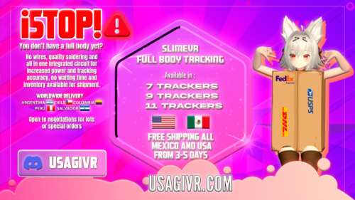 Slimevr UsagiVR Full Body Tracking FBT VRCHAT VR 5 Trackers UPDATE VIVE 3.0