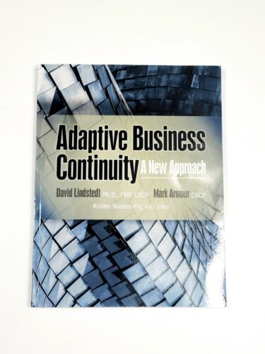 Adaptive Business Continuity A New Approach David Lindstedt Paperback Rothstein