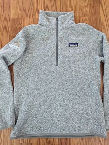 S Workday Patagonia Better Sweater Jacket Pullover Heather Gray 1/4 Zip Pockets