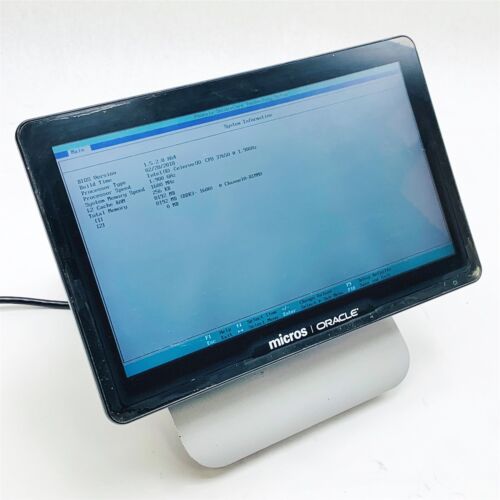 Oracle Micros Workstation 6 Touch POS 3765U 1.9GHz 8GB RAM 128GB SSD PN: 7321805