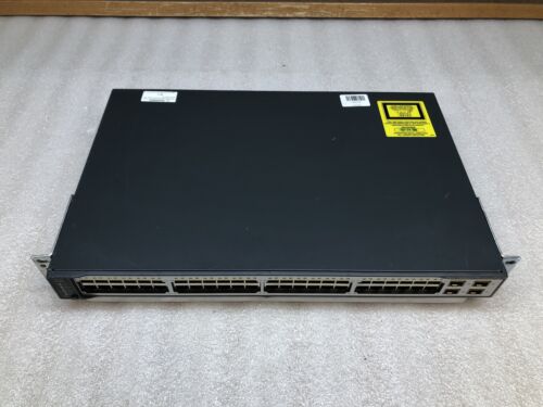 Cisco WS-C3750V2-48PS-S 48-Port PoEEthernet 4xSFP Managed Network Switch