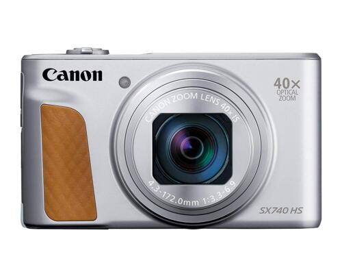 Canon PowerShot SX740 HS Wi-Fi 4K Digital Camera (Silver) 2956C001