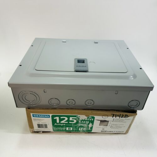 SIEMENS W0816ML1125CU 125 amp, 8 Space, 16 Circuit, Outdoor Center Load Center