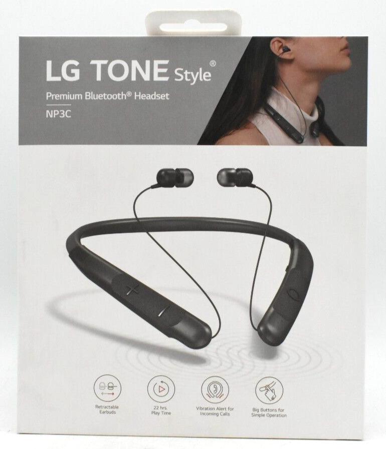 LG Tone Style Premium Bluetooth Headset NP3C – Factory Sealed