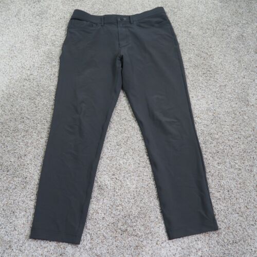 Public Rec Pants Men 34 Black Dealmaker Chino 5 Pocket Workday Golf Casual 34×30