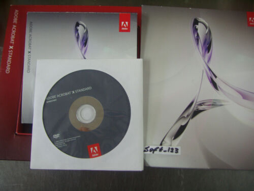 Adobe Acrobat X 10 Standard Full Version for Windows Licensed for 2 PCs