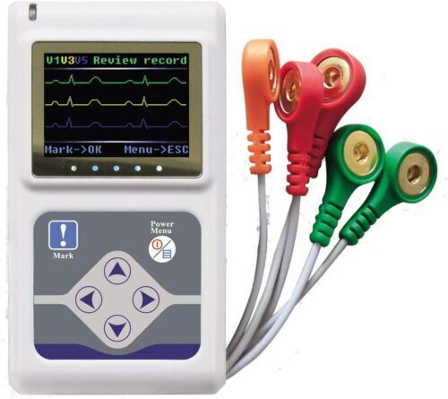 TLC9803 3-channel ECG/EKG Holter Monitor System Recorder ​Analyzer+ PC Software