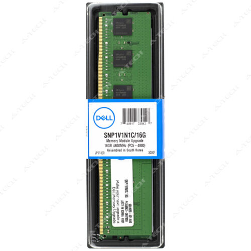 Dell 16GB DDR5 RDIMM SNP1V1N1C/16G AC239377 1V1N1 01V1N1 Factory Seal Memory RAM