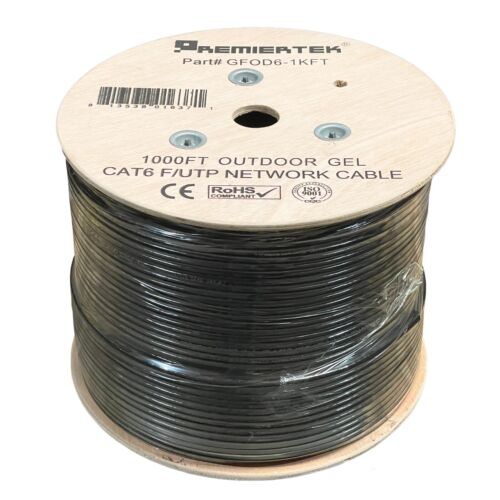 1000ft CAT6 Gel Filled Shielded FTP Outdoor Direct Burial Network LAN Cable