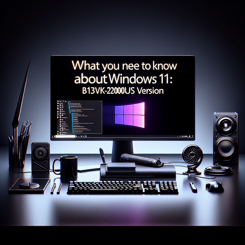 What You Need to Know About Windows 11: Black B13vgk-2000us Version