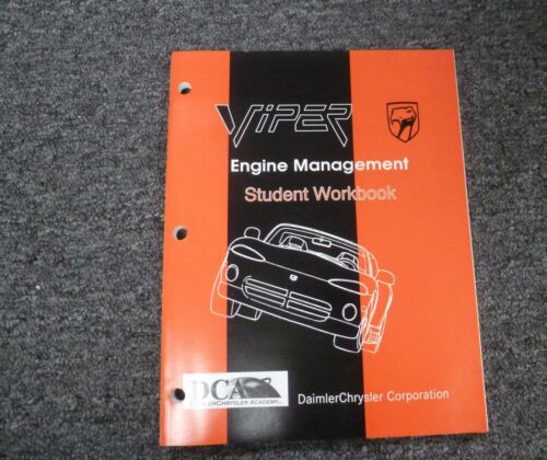 1995-1997 Dodge Viper Engine Management Shop Service Repair Manual RT10 GTS 1996