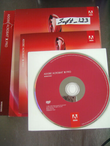 Adobe Acrobat X 10 Pro Full Version for Windows Licensed for 2 PCs