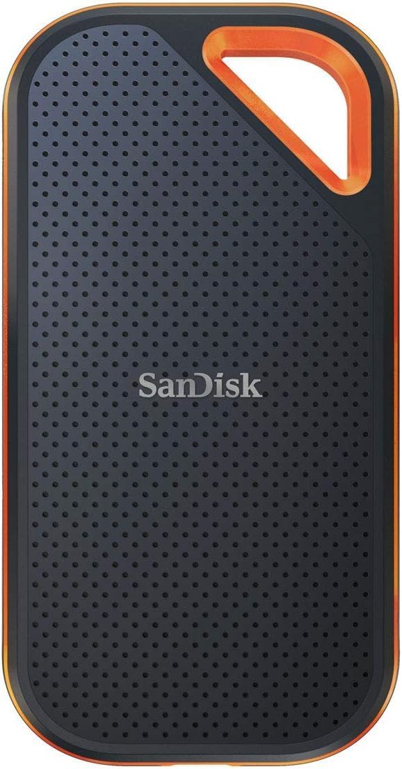 SanDisk SDSSDE81-4T00-GH25 External 4TB USB 3.2 Gen 2×2 Up to 2000MB/s Splashproof Dustproof External SSD V2 Eco Package