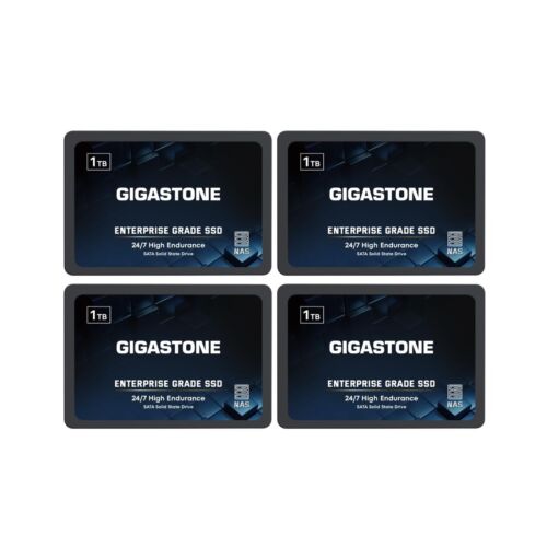 Gigastone Enterprise SSD 1TB NAS SSD Drive Cache (4-Pack) 24/7 Durable TLC Hi…