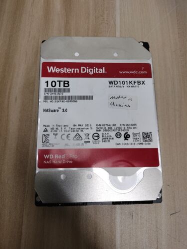 WESTERN DIGITAL WD101KFBX-68R56N0 10TB 3.5″ *HDD motor is clicking*