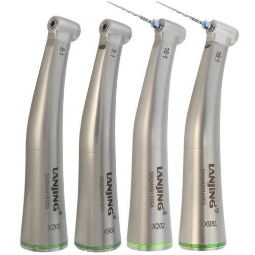 Dental 8:1 Endo Handpiece 16:1 Contra Angle Mini Head Fiber Optic For Dentsply