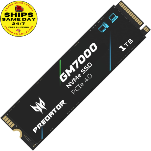 Predator M.2 SSD 1TB GM7000 with DRAM Cache Nvme 1.4 2280 Pcie Gen4×4 Ultra