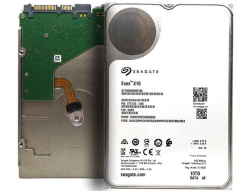 Seagate Exos X10 10TB 7200RPM 256M SATA 6Gb/s 3.5” Enterprise HDD ST10000NM0126