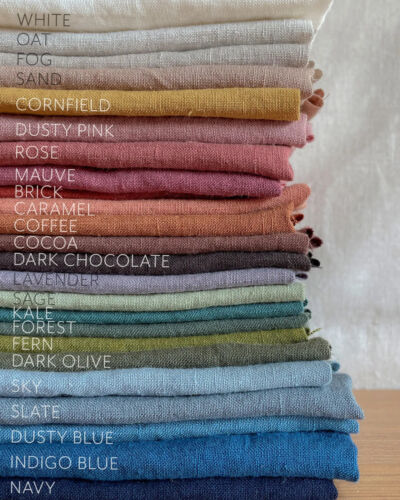 100% Organic Soft Linen Fabric by The Yard