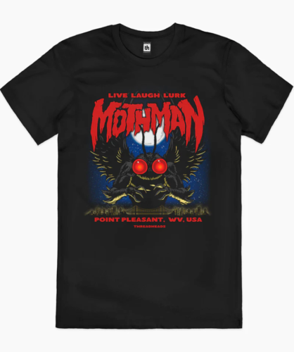 MOTHMAN Live Laugh Lunk Black T-shirt S-5XL