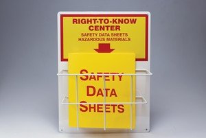 Accuform ZRS313 HAZ-COM/GHS SDS Centers RTK CENTER SAFETY DATA SHEETS Single BASKET American EnglishStyle: Board Only