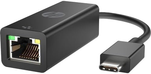 HP Ethernet Adapter – USB Type C – 128 MB/s Data Transfer Rate – 1 – Twisted Pair – 1000Base-T – TAA Compliant