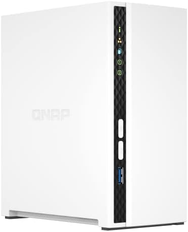 QNAP TS-233-US 2 Bay Affordable Desktop NAS with ARM Cortex-A55 Quad-core Processor and 2 GB DDR4 RAM (Diskless)