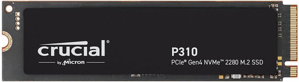 Crucial P310 500GB 2280 PCIe Gen4 3D NAND NVMe M.2 SSD – Up to 6,600MB/s – Shift up to Gen4, with Acronis Offer, Internal Solid State Drive (PC) – CT500P310SSD801