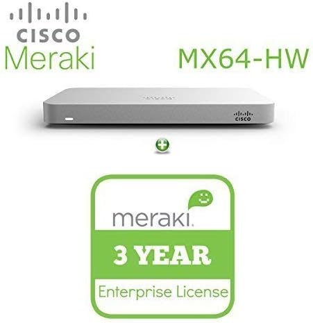 CISCO DESIGNED Meraki MX64 3 Year Advanced Security License & Appliance Bundle