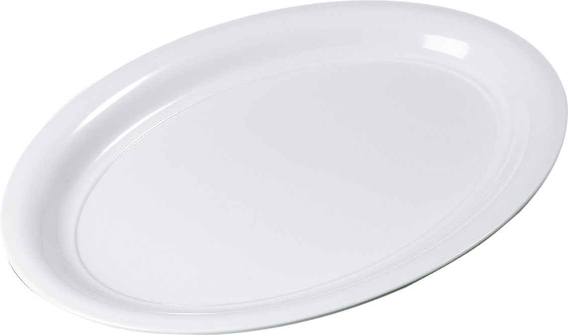 Carlisle FoodService Products Displayware Plastic Catering Platter 21″ x 15″ White