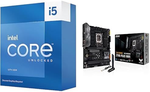 Intel Core i5-13600KF Desktop Processor + ASUS TUF Gaming Z790-Plus Motherboard