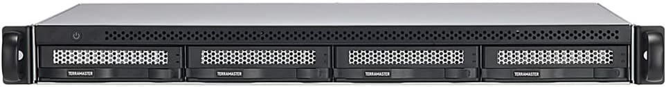 TERRAMASTER U4-423 2.5GbE NAS Rackmount 1U 4-Bay High Performance for SMB with N5095 Quad-core CPU, 4GB DDR4 Memory, 2.5GbE Port x 2, Network Storage Server (Diskless)