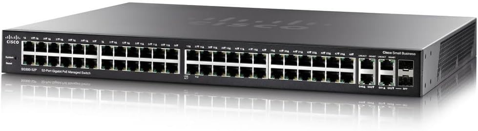 Cisco SG300-52P-K9 CSB SG 300-52P 52-Port GIGABIT (Renewed)