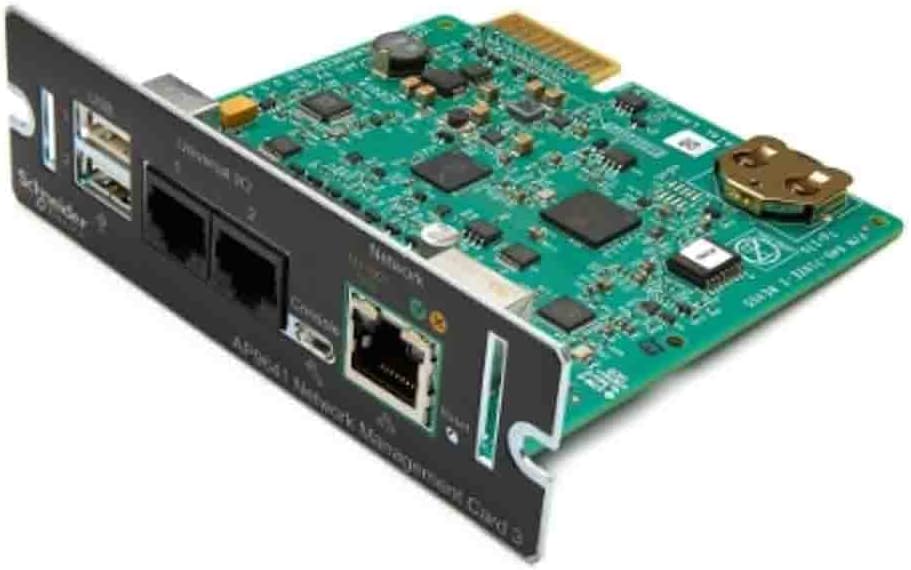 APC UPS Network Management Card 3 with 2 USB ports and Temperature Monitoring, Newest Model 2020 (AP9641)