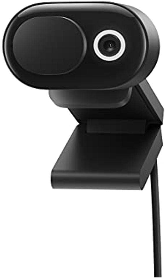 Microsoft Modern Webcam with Built-in Noise Cancelling Microphone, Integrated Privacy Shutter, Video with HDR, Auto-Focus, Light Correction, USB Connectivity, Certified for Teams/Zoom