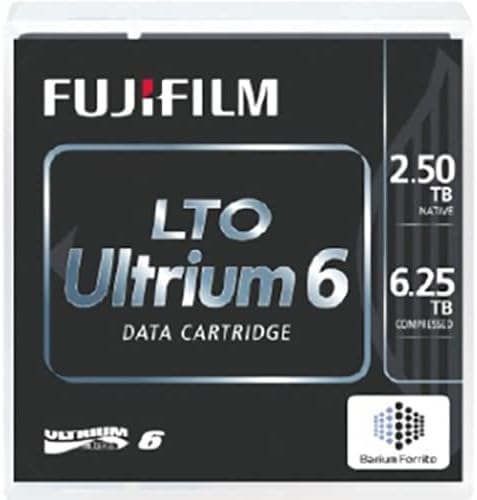 Fujifilm LTO Ultrium Data Cartridge – LTO-6 – Labeled – 2.50 TB (Native) / 6.25 TB (Compressed) – 2775.59 ft Tape Length – 160 MB/s Native Data Transfer Rate – 400 MB/s Compressed Data Transfer Rate