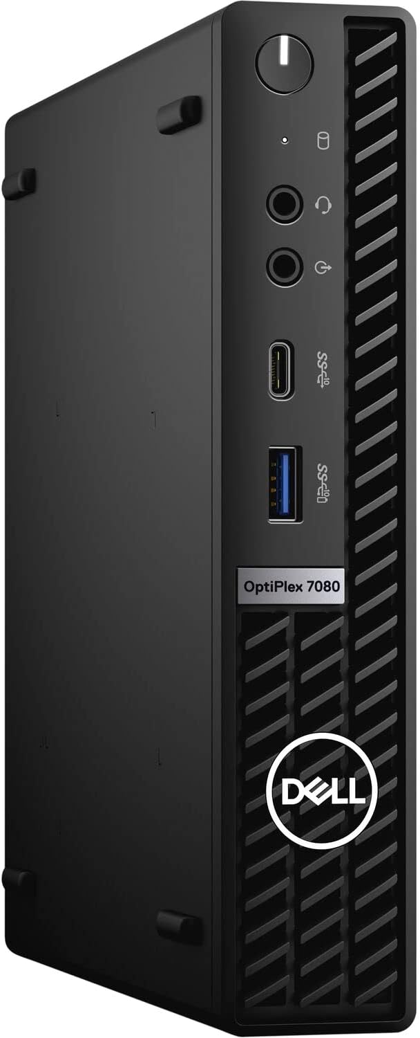 Dell OptiPlex 7000 Micro Form Factor Mini Business Desktop, Intel Core i5-10500T Processor, 16GB RAM, 512GB PCIe SSD, HDMI, 2X DisplayPort, USB Type-C, RJ45, Wi-Fi 6, Windows 11 Pro, Black