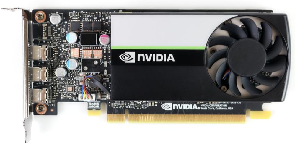 PNY NVIDIA Quadro T400 Graphic Card – 2 GB GDDR6 – Low-Profile – 64 bit Bus Width – PCI Express 3.0 x16 – Mini DisplayPort