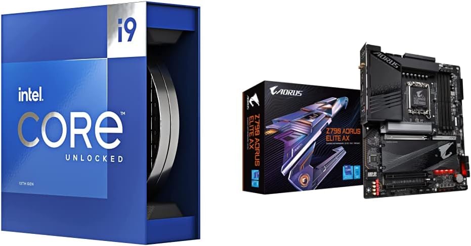 Intel Core i9-13900K Gaming Processor and GIGABYTE Z790 AORUS Elite Motherboard