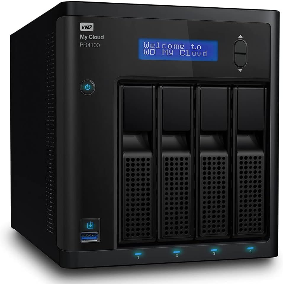 Western Digital Diskless My Cloud Pro Series PR4100 Network Attached Storage – NAS – Western DigitalBNFA0000NBK-NESN